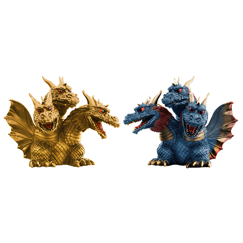 東宝怪獣シリーズ 鎮座獣 キングギドラ (1964) 15点セット 鎮座獣】キングギドラ（1964）2種 開封レビュー!! - YouTube