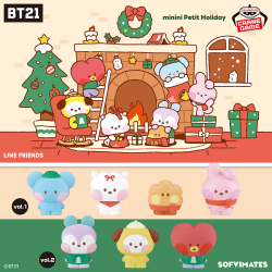 BT21 minini Petit Holiday ソフビフィギュア 全種 BT21 minini Petit Holiday とってもちいさなSOFVIMATES vol.2｜商品