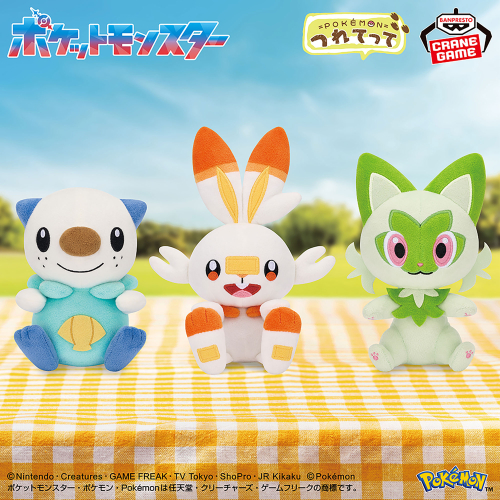 ポケットモンスター つれてってぬいぐるみ～ミジュマル・ヒバニー